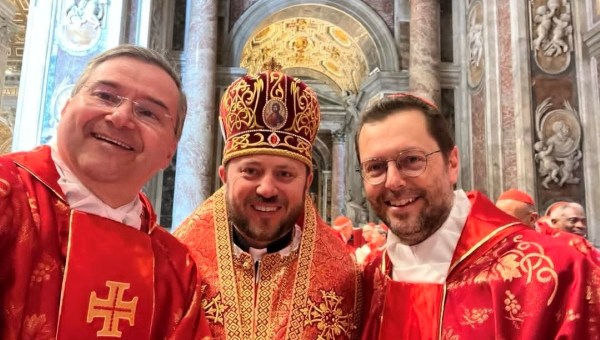 Americo Manuel (51), from Portugal; Cardenal Mykola (45), Ukrainian Greek Catholic cardinal from Australia; and Cardinal Giorgio Marengo, (50)