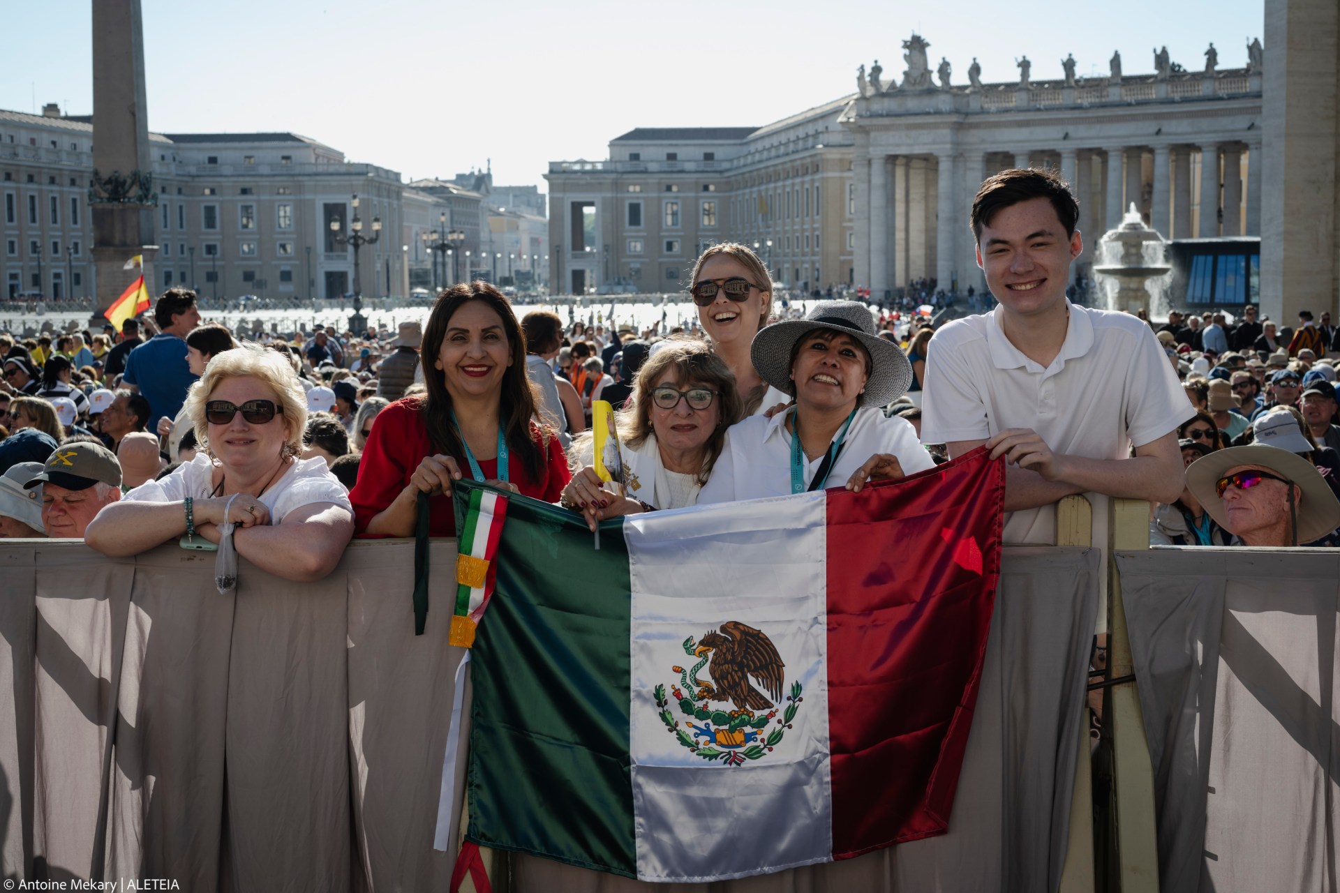 Pope Leo XIV during his weekly general audience at St Peter's Square at The Vatican, on May 28, 2025.