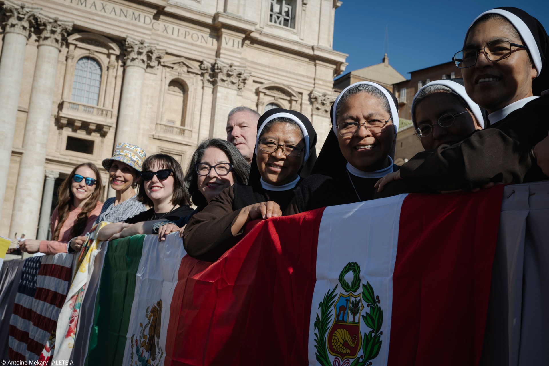 Pope Leo XIV during his weekly general audience at St Peter's Square at The Vatican, on May 28, 2025.