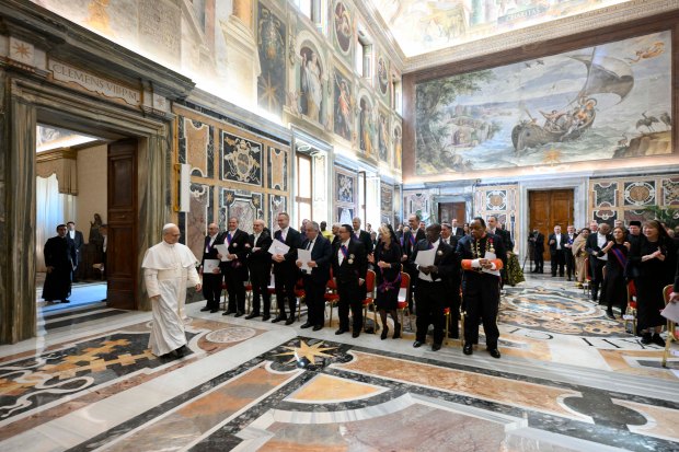 Pope-Leo-XIV-during-an-audience-with-the-Diplomatic-Corps-in-The-Vatican