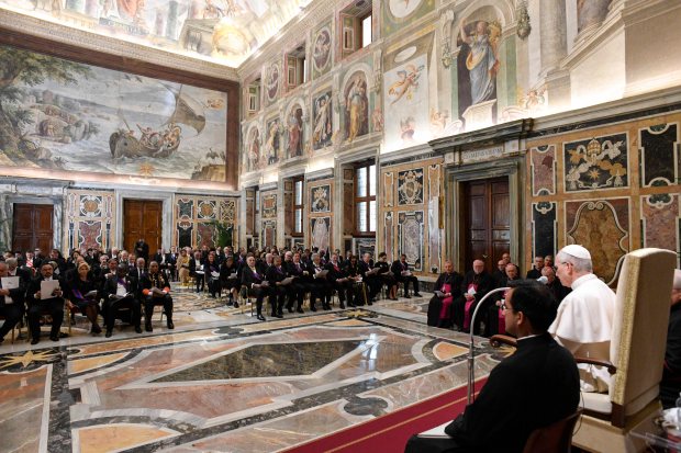 Pope-Leo-XIV-during-an-audience-with-the-Diplomatic-Corps-in-The-Vatican