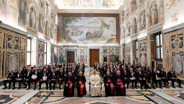 Pope-Leo-XIV-during-an-audience-with-the-Diplomatic-Corps-in-The-Vatican