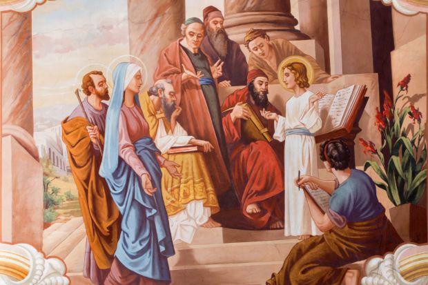 Jesus in the temple