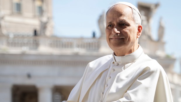 Pope Leo XIV during his weekly general audience in St. Peter's Square at the Vatican, on June 4, 2025.