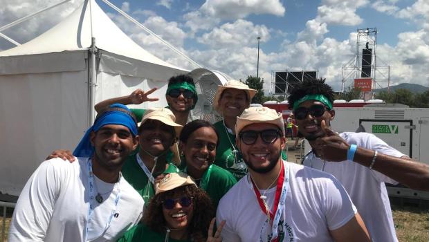 David, peregrino de República Dominicana en el jubileo de los jóvenes