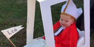 El pequeño Papa Leo enternece en redes sociales
