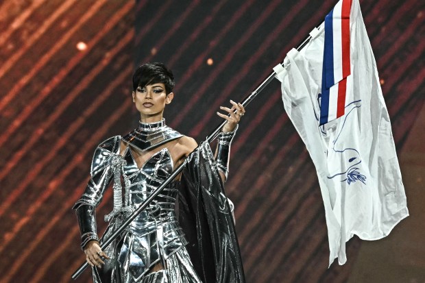 Miss France as Joan of Arc