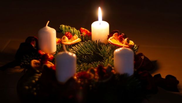 Vela, primer domingo, Adviento, corona