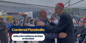 (VIDEO) Cardenal Pizzaballa visita a cristianos de Gaza en Navidad