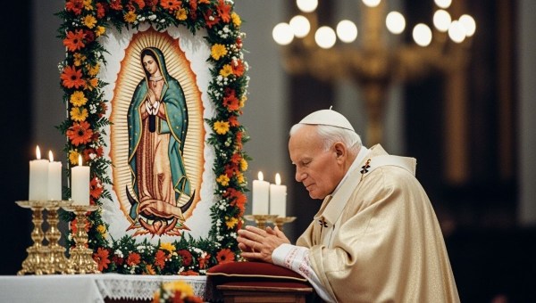 Virgen de Guadalupe, oración, san Juan Pablo II, México, visita