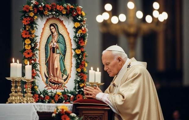 Virgen de Guadalupe, oración, san Juan Pablo II, México, visita