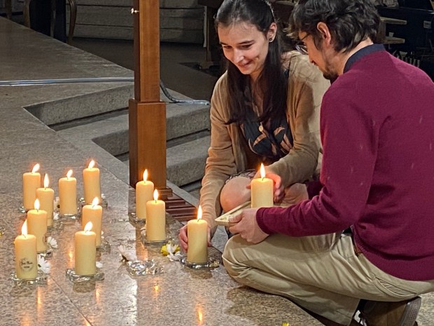 presentación en el templo de bebés no nacidos 8 estaciones e luz
