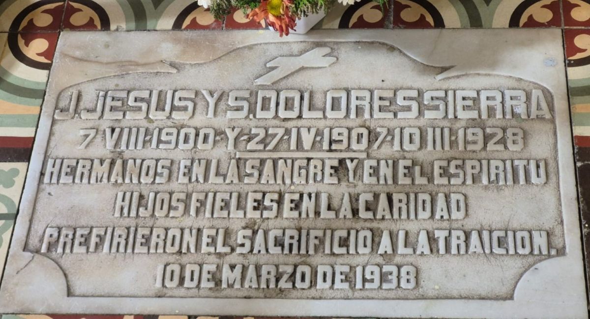 Hermanos Sierra, mujeres mártires, ejemplo, Jesús, virgen María