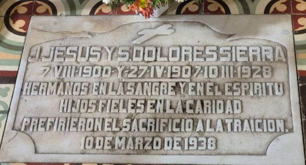 Hermanos Sierra, mujeres mártires, ejemplo, Jesús, virgen María