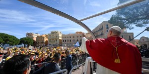 En el estadio Louis-II, Mónaco se encontró con el Papa