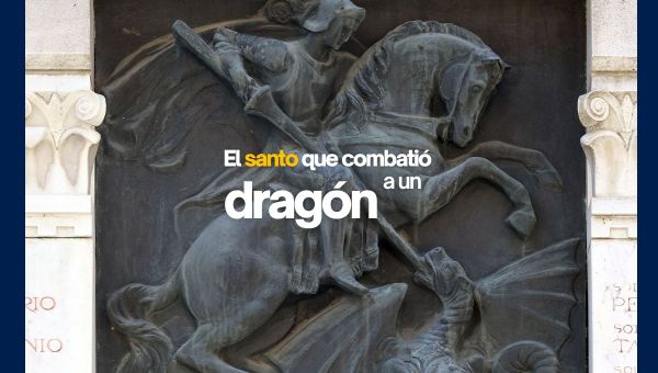El santo que combatió a un dragón.