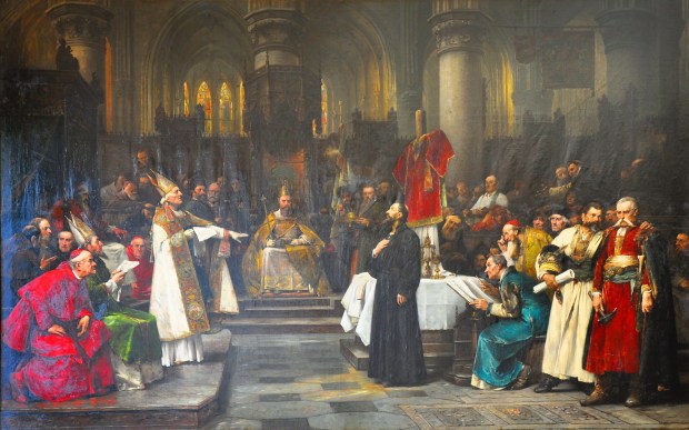 Jan Hus en el Concilio de Constanza (cuadro de Václav Brožík, 1883), crisis
