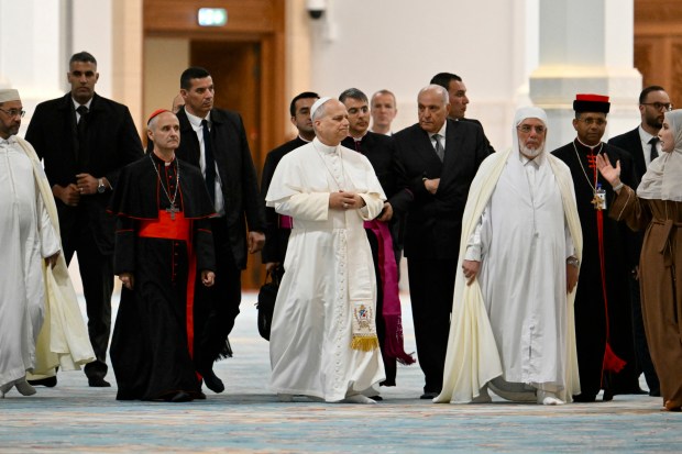 pope-leo-xiv-visits-great-mosque-algiers-djamaa-el-djazair-algeria-afp