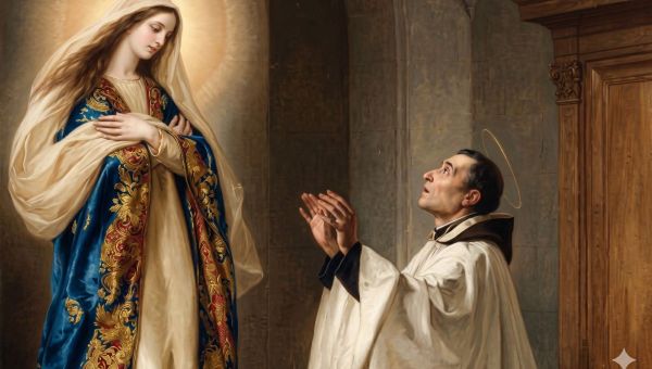 San Luis María Grignon de Montfort, Virgen María, enamorado, Jesús