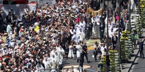 En Madrid, una fuerte presencia latinoamericana con motivo de la visita del “Papa peruano”