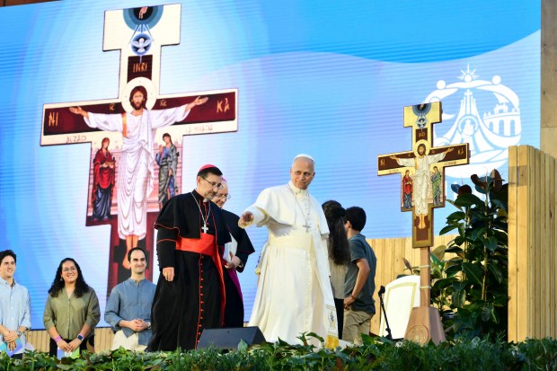 pope-leo-xiv-holds-prayer-vigil-young-people-spain