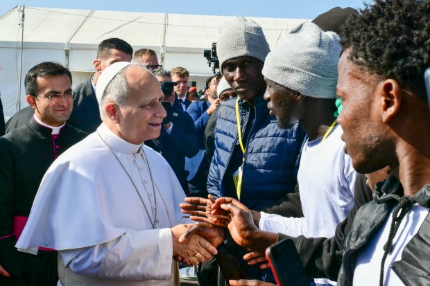 pope-leo-xiv-migrant-bousso-diouf-las-raices-the-roots-san-cristobal-de-la-laguna-canary-island-tenerife
