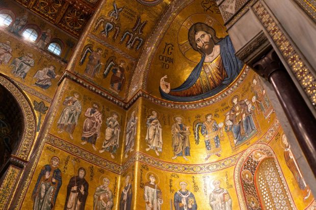 mosaicos de la catedral de Monreal Italia