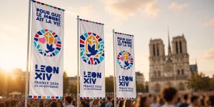 Conoce el logotipo para la visita de León XIV a Francia