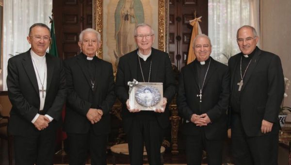 Cardenal pietro parolin en mexico